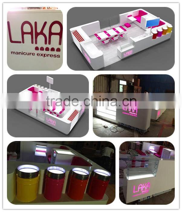 nail bar kiosk for manicure table in mall