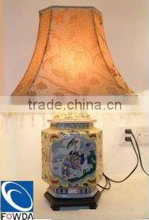 FOWDA new-model bedside lamp bedroom lamp wood base table lamp