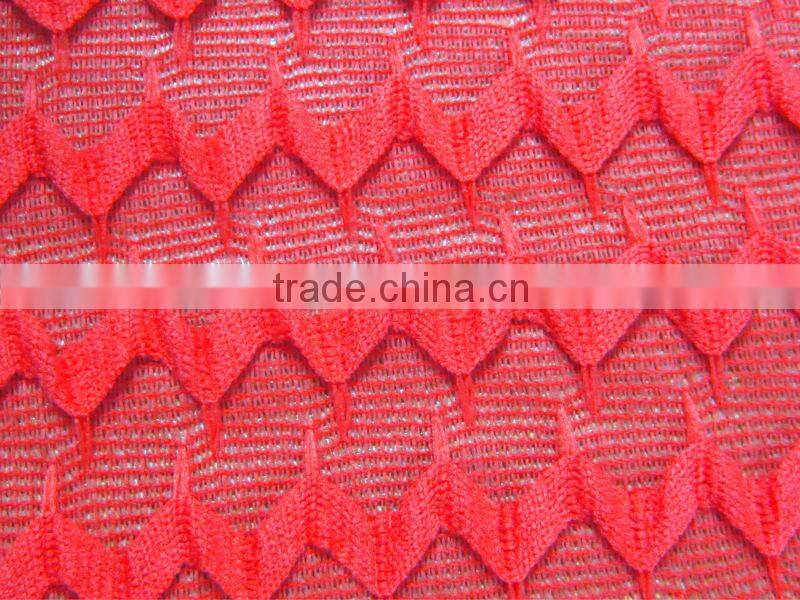 Hot Sale Polyester viscose spandex two layer jacquard knitting fabric for women beautiful fashion fabric