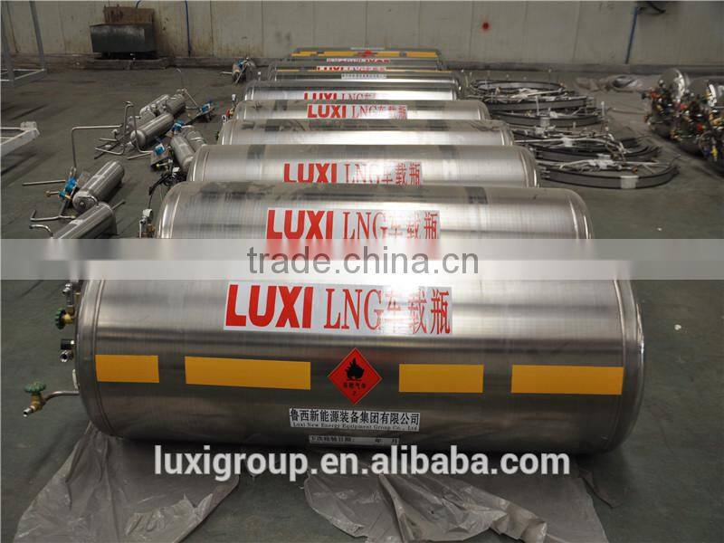 Global export 500L LNG cryogenic storage cylinder for vehicle