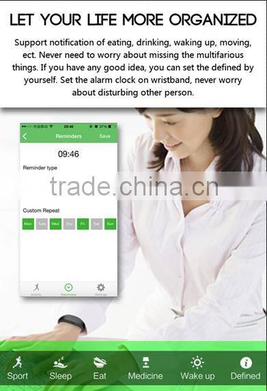 2016 Bluetooth 4.0 Bracelet, fitness smart activity tracker, motion detection