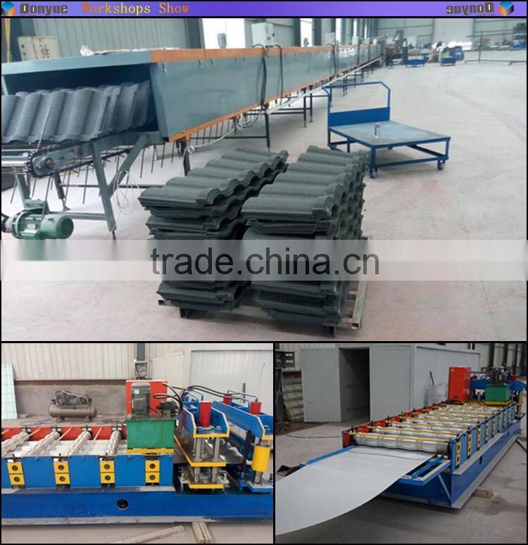 New design hot in 2016 color sand coated roof tile pvc roof tile