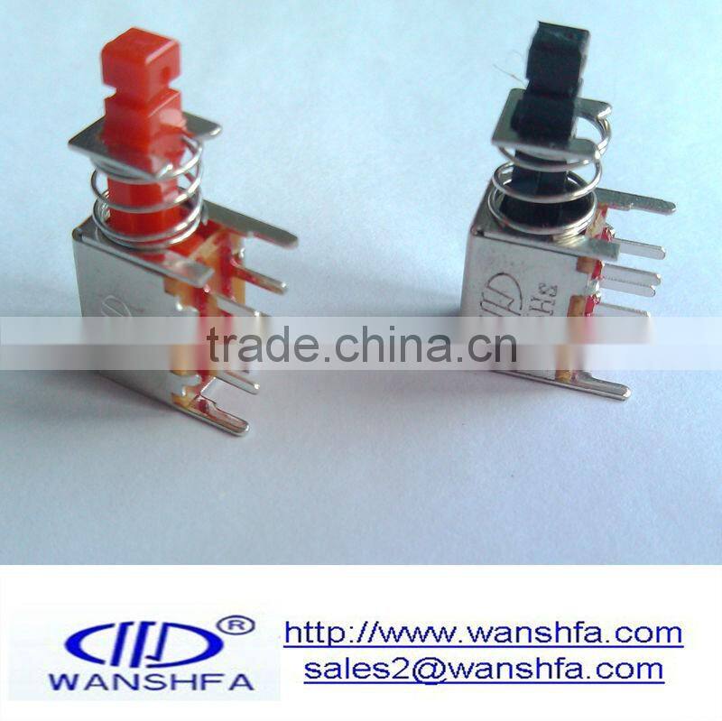 PS-22F03 50V DC self-lock push switch