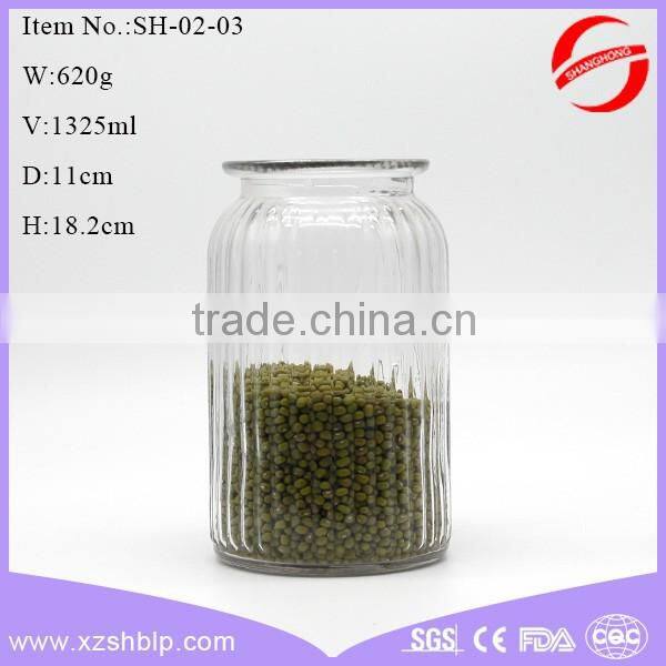 Direct selling abroad food series clear glass bottle and jar essence glass bottle jar