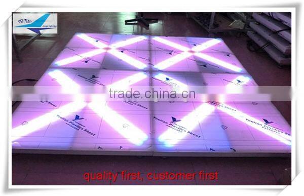 720pcs leds rgb light up dance floor, 1mx1m size ip65 led dance floor