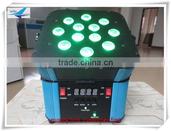 high power disco lighting 12*18W 6in1 dj battery powered led par lights