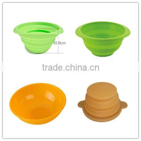 popular cheap silicone collapsible bowl
