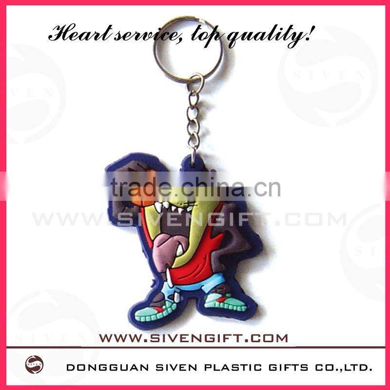 customizedsoft pvc compass keychain for promotional use