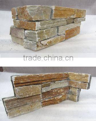 Hot Saled Gray Granite Exterior Natural Stone Wall Decoration