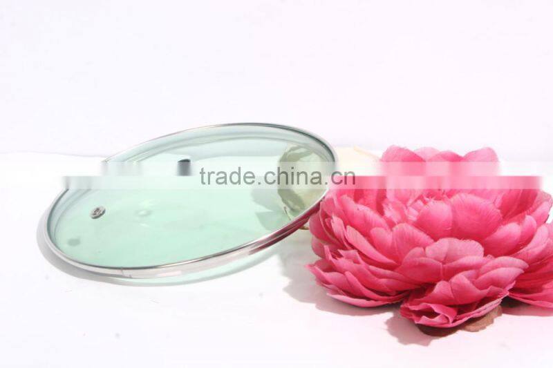 clear round tempered glass lid for pan