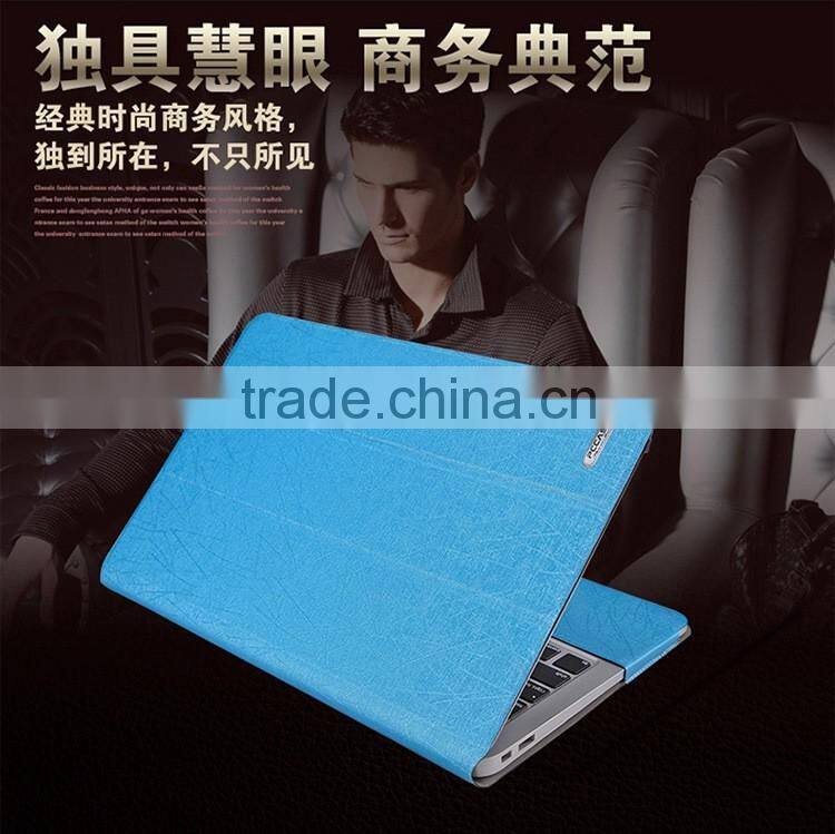 PU Leather Stand Cover Case For MacBook Air Pro Retina 11 12 13 15 inch Sleeve Luxury Leisure Laptop Bags & Case