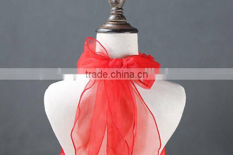 high quality girl's trailing wedding dress kids wedding dress summer flower girl dress skirt gauze white trailing skirt girls