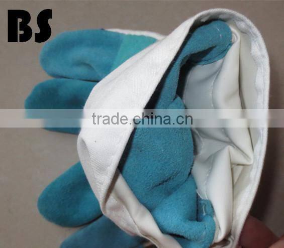 BSSAFETY short cow split leather welding safety gloves