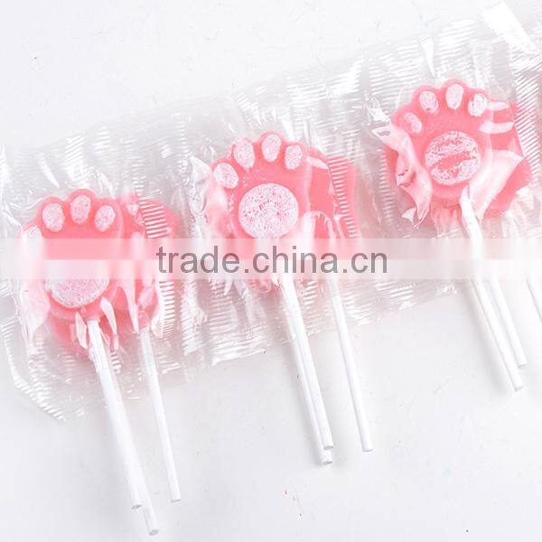 10g dog paw prints mix fruit lollipop candy