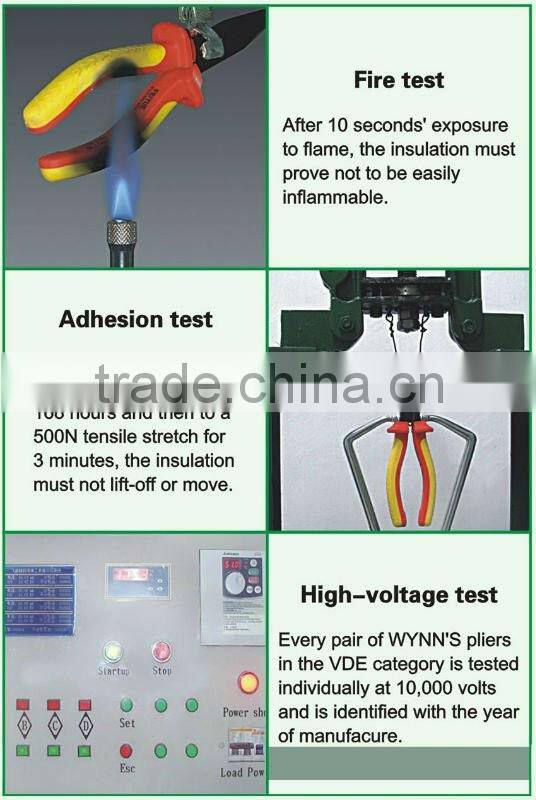TEFLONANTI HIGH-VOLTAGE INSULATED BENT NOSE PLIERS