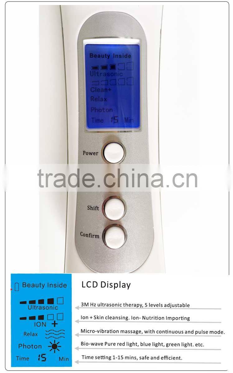 Ionic Erasing wrinkles ultrasound beauty treatment massager