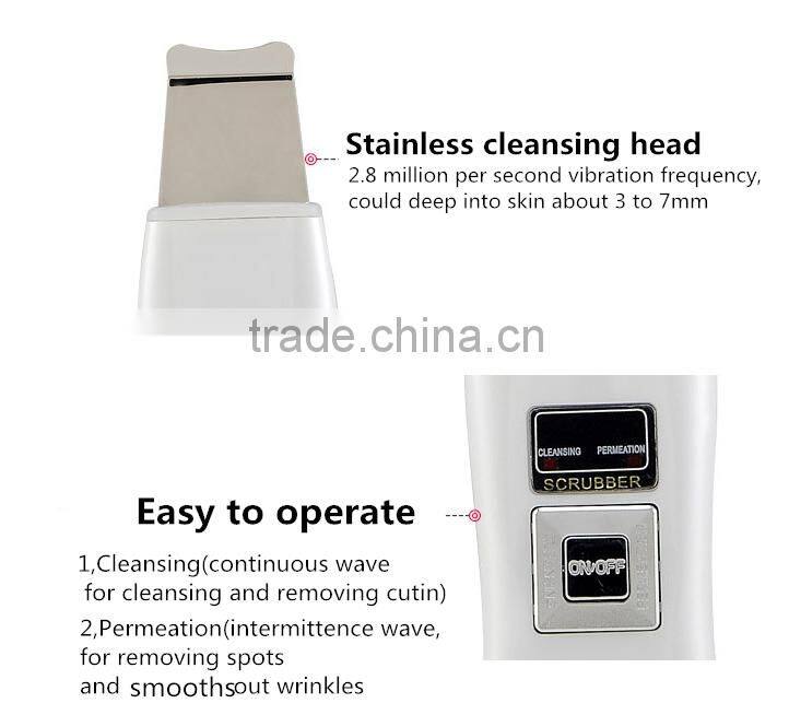 YALO Ultrasonic Skin Scrubber with CE