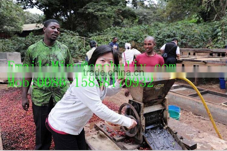 Coffee beans shelling machine with electrical motor or diesel