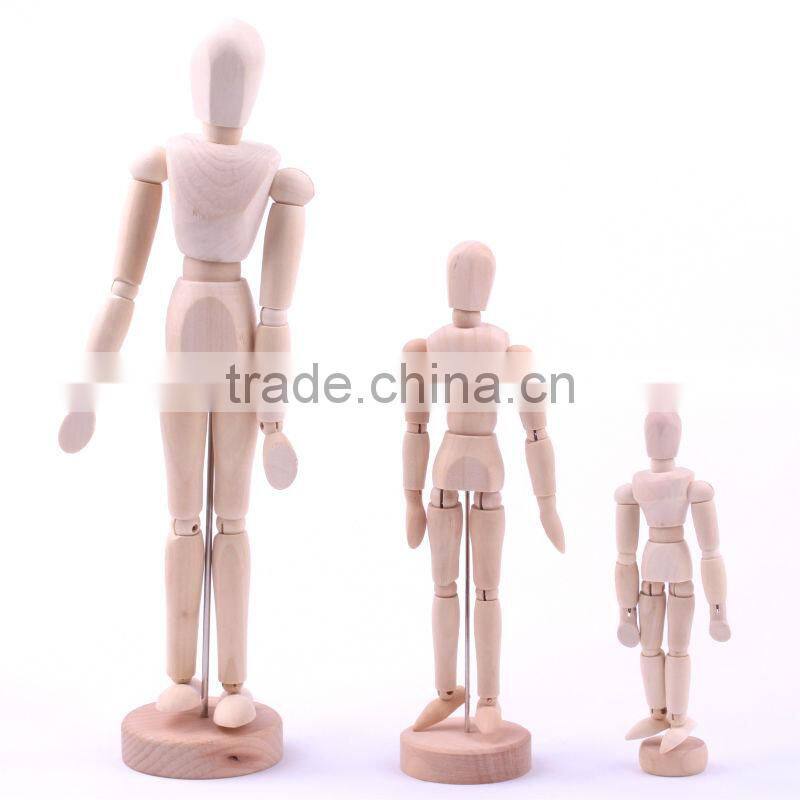 Rotable wooden artist drawing manikin/ female drawing manikin/manikin for sale