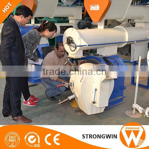 Hot sale Strongwin stainless steel 1t/h rabbit Ox sheep cattle feed pellet mill machine for sale