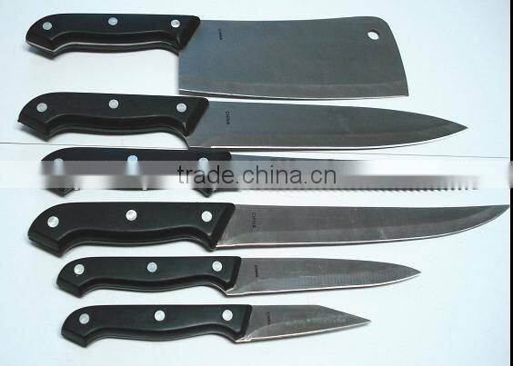 kithcen knife set with cutting board