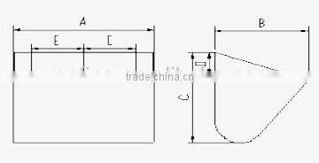 stainless steel elevator bucket carbon elevator buckets for grain Food grade bucket