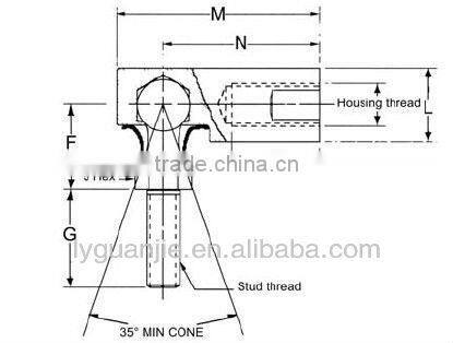auto spare parts adjustable ball and socket joint