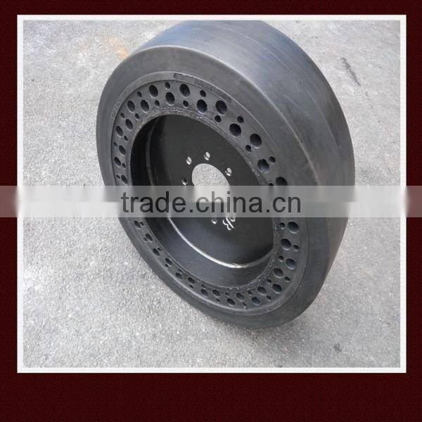 7.50-16 solid skid steer loader tires, shredded tires
