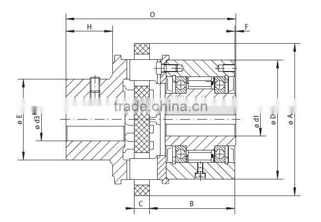 FBL Complete Freewheels ball bearing with shaft coupling