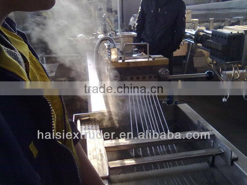 HS SJ-100 pelletizing machinery for single screw extruder