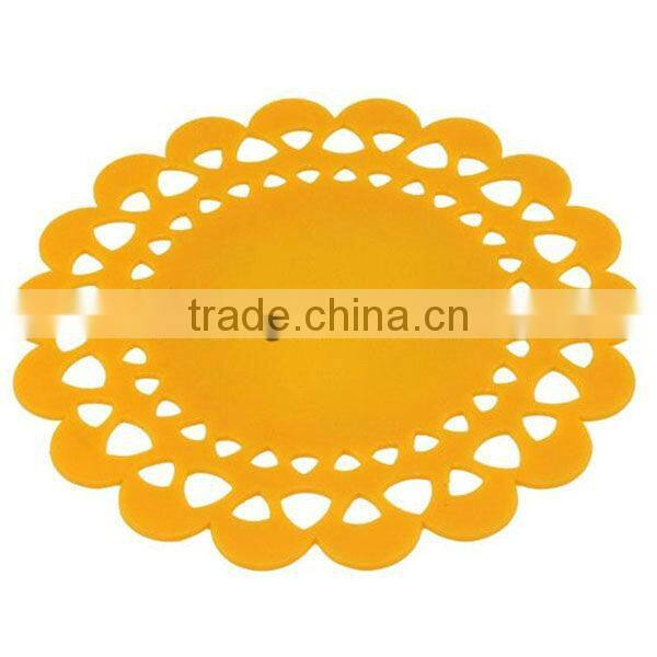 New design love image kitchen Cute flower Silicone place mat