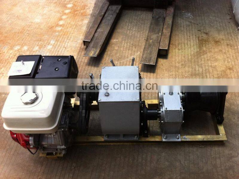 China gasoline powered winch&gasoline engine powered winch & gasoline winch