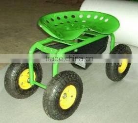 metal garden sitting cart TC4501,four wheels