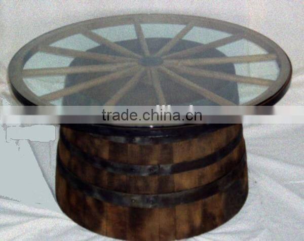 Western Country Wooden Wagon Wheel