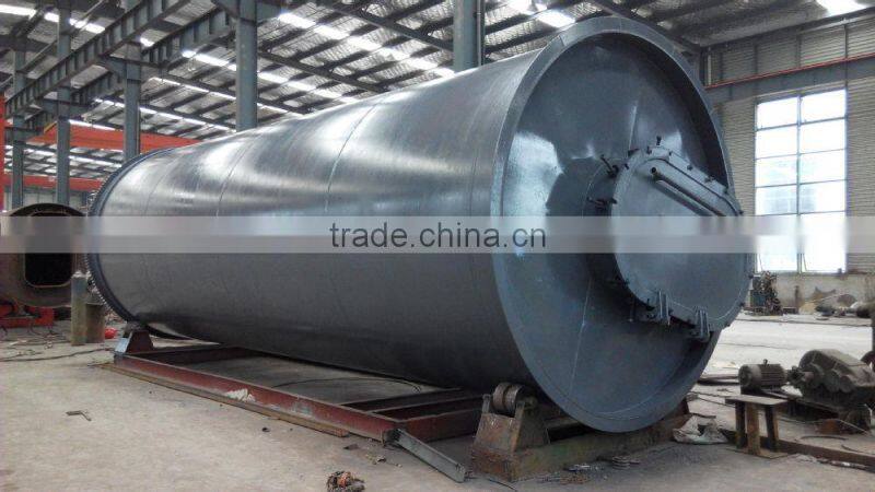 2014 Top tech waste tyre pyrolysis oil plant
