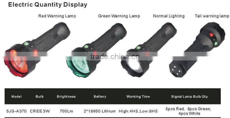 Cree 3w rechargeable safety torch light ,led torch flashlight