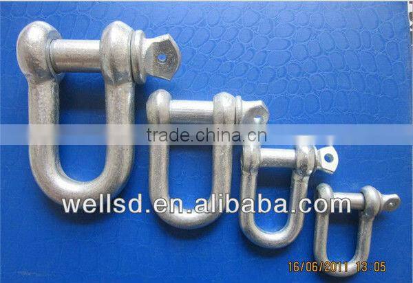US Hot Dipped G210 Galvanized dee swivel anchor shackle price