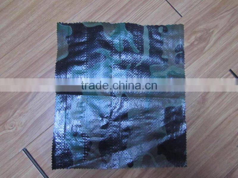 Camo color PE tarpaulin for tent or other use, rainproof came pe tarpulin