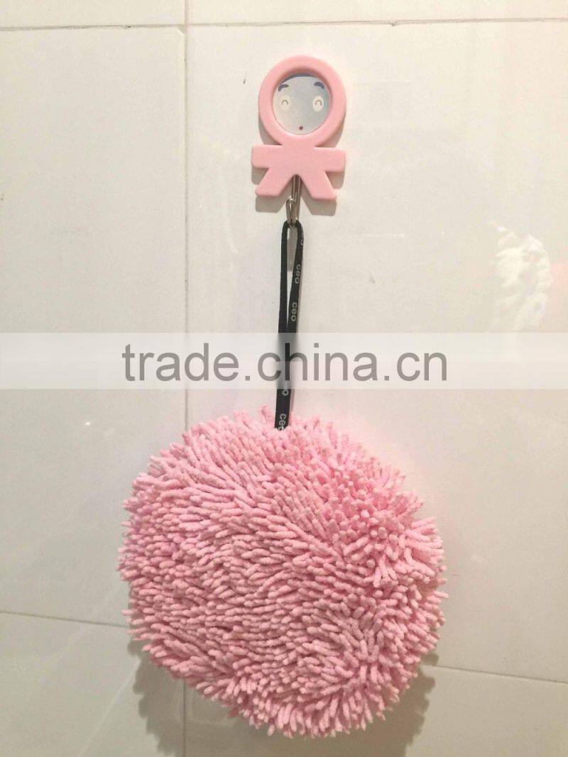 Cute Round Microfiber Chenille cleaning sponge