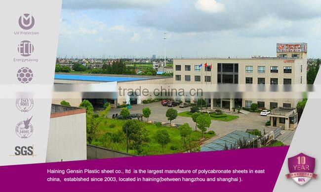 Grade A 6mm polycarbonate 2-wall sheet/ 6mm hollow sheet/6mm pc panel