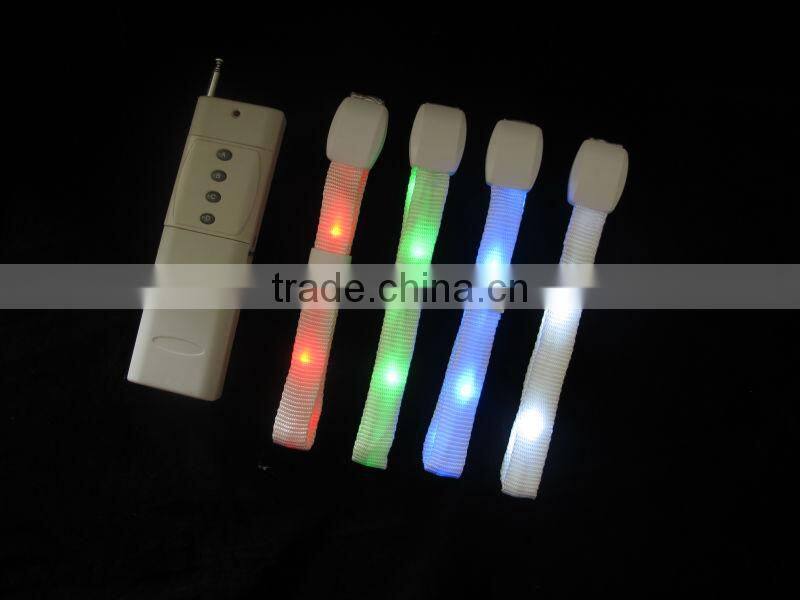 RGB color radio controlled LED Bracelet Led Wristband