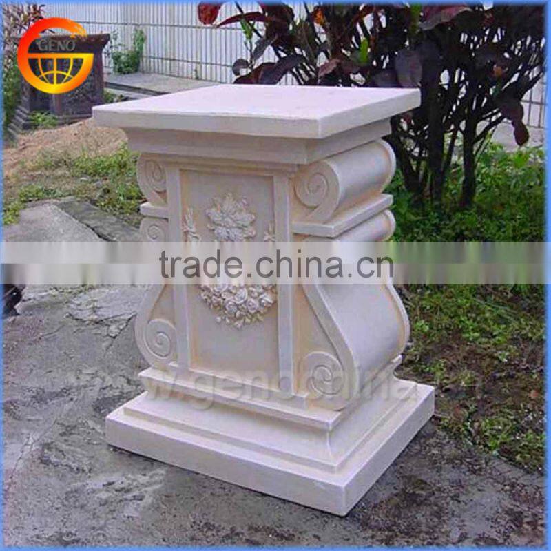 Fiberstone flower pot stand home decoration pillar