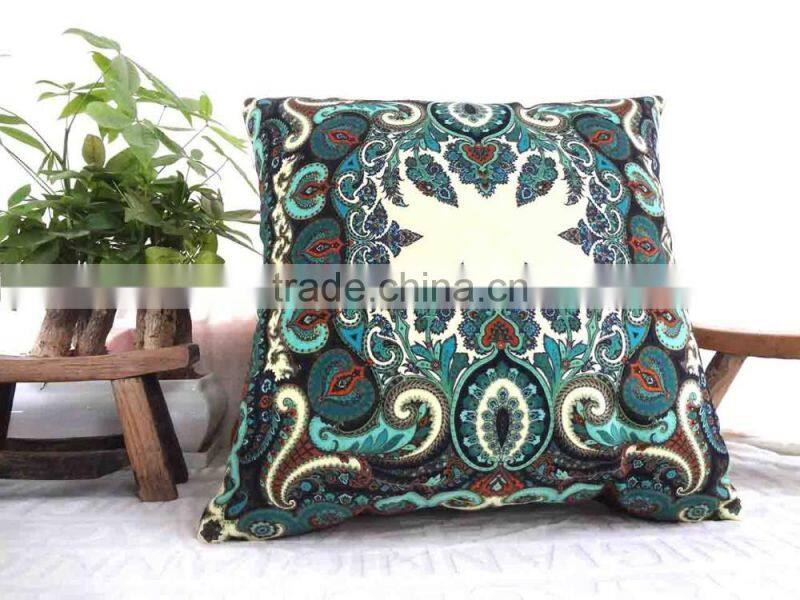 Home Decorative High Quality Cotton Throw Pillow Cover For Sofa Forest Theme
