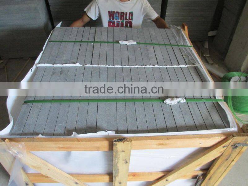 High Quality Pandang Dark Granite Tiles Flamed