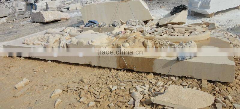 Yellow Decorative Marble Arch Carving Door Frame