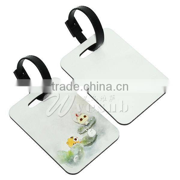 Fashionable Sublimation Luggage Tag