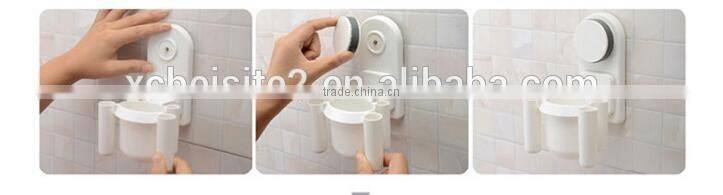 CY147 Bathroom Toothbrush Holder Cup Wall Mount Sucker Toothbrush Holder Cups Organizer