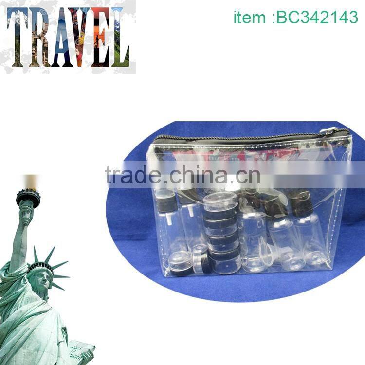 pvc bag package transparent spray bottle pump bottle plastic bottle set for cleaning products
