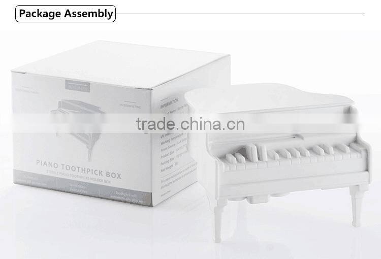 Kitchen Tool Automatic Toothpick Box Fasion Design Electric Piano Toothpick Box For Sale