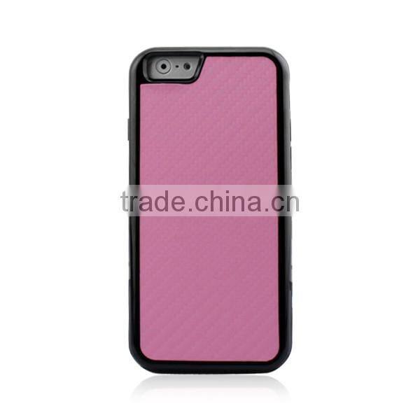 Cheap price custom blank TPU PC mobile phone case cover with leather for iphone 6 6 plus